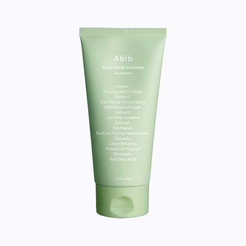 Abib – Nettoyant Moussant Anti-Acné HEARTLEAF FOAM 150ML